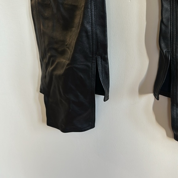 The Attico Asymmetrical Leather Pants Sz 38 **NWT** - Picture 6 of 10